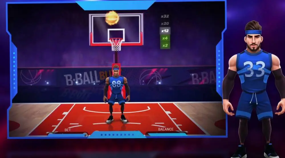 Comment jouer à B-Ball Blitz sur mobile.